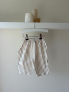 Gestreepte broek - beige