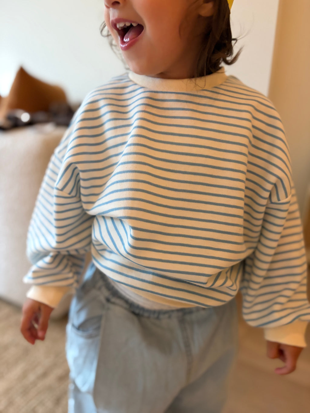 Oversize sweater - lichtblauw