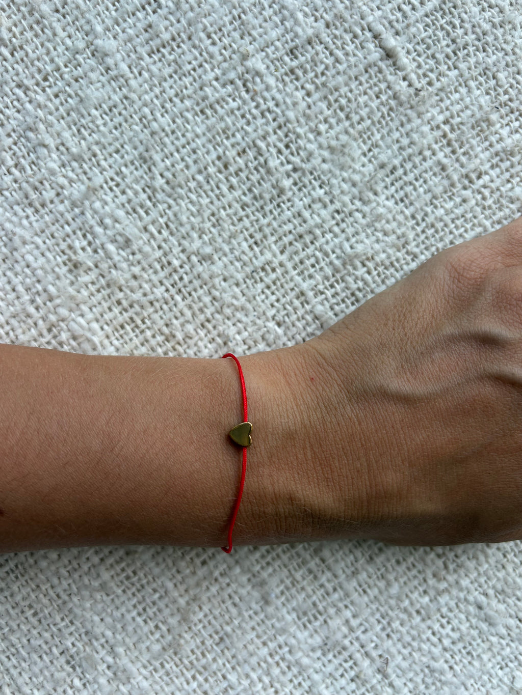 Moederdag cadeau hartjes armband - rood