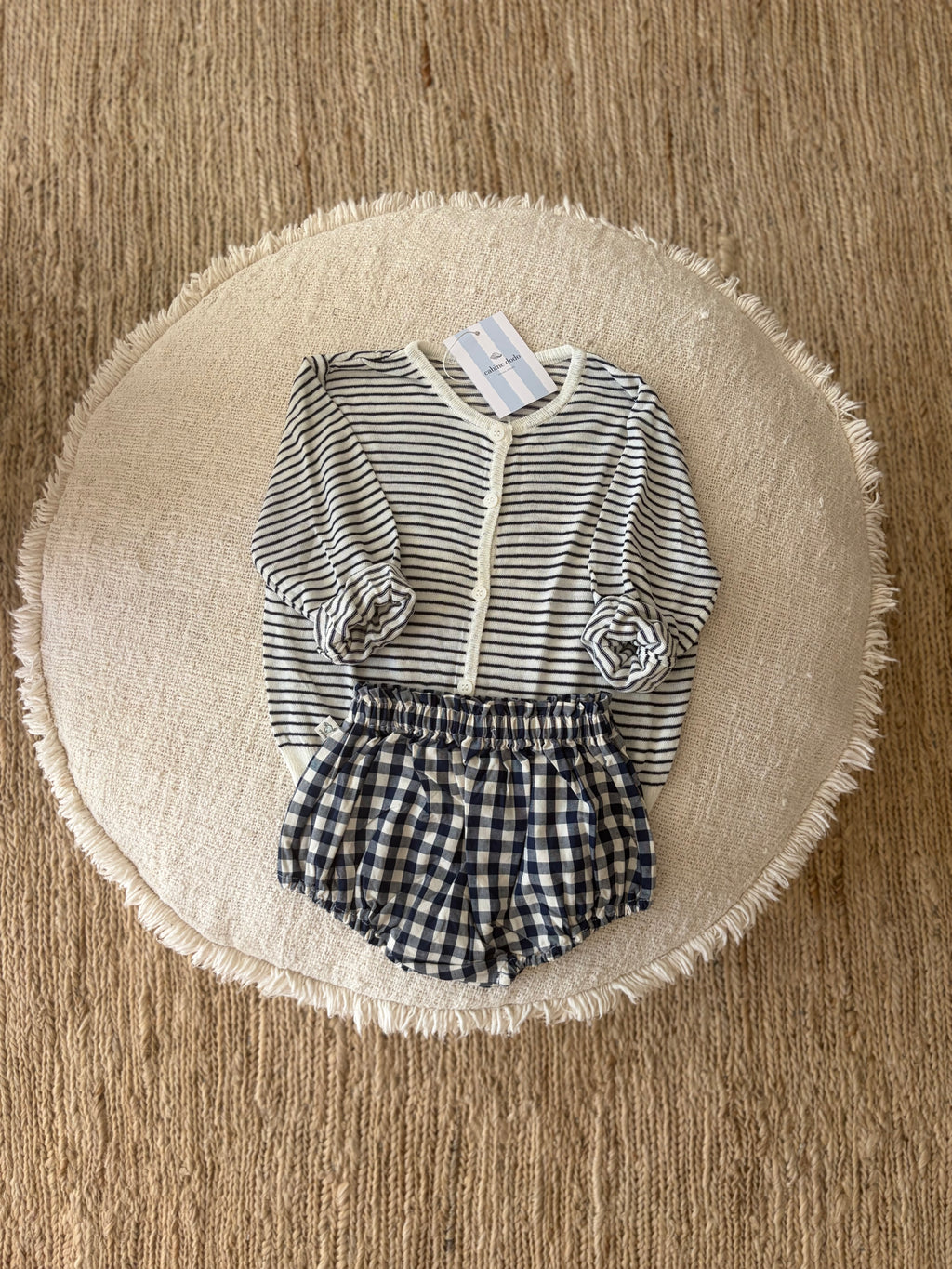blauw geruite bloomer