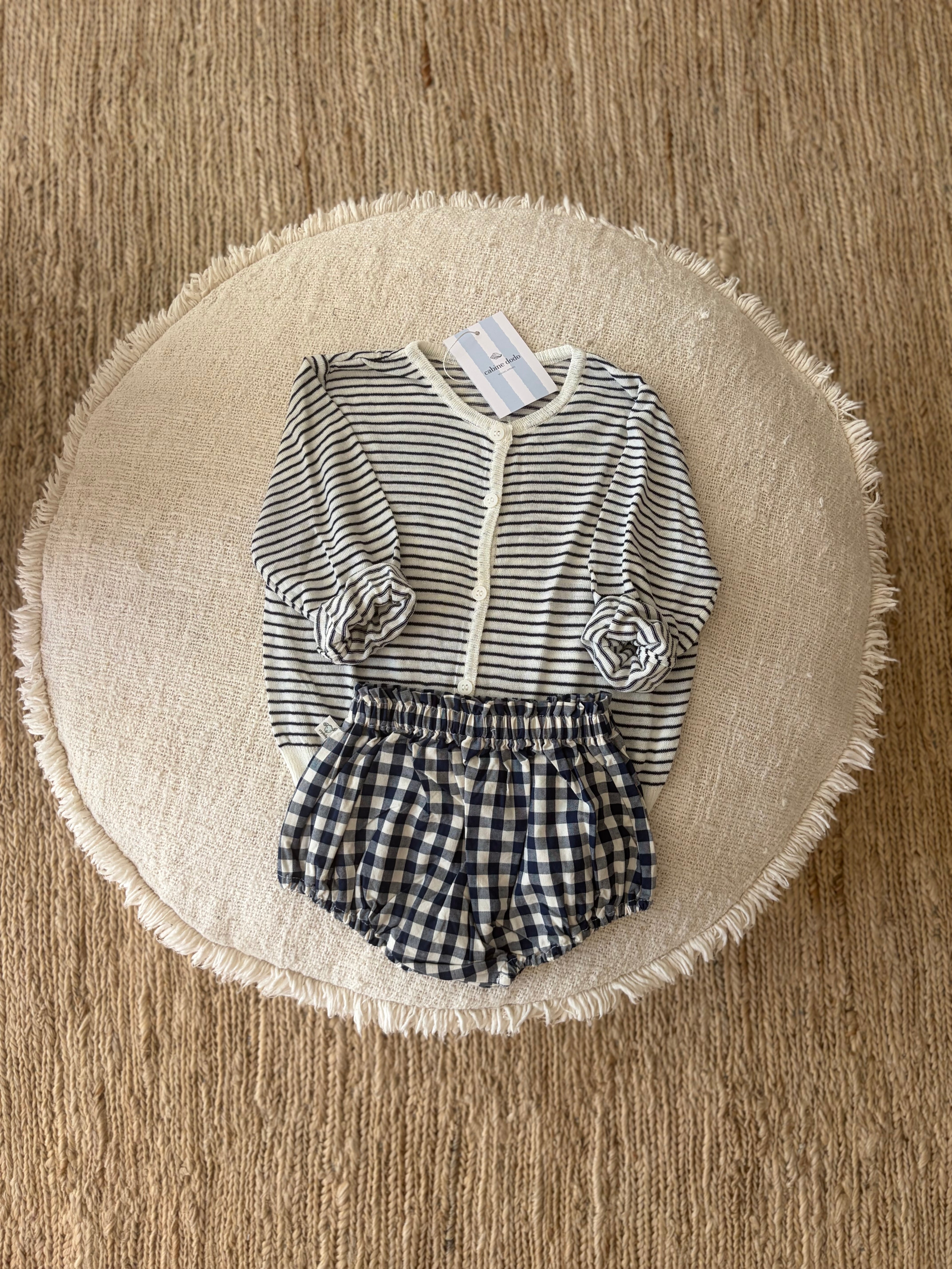 blauw geruite bloomer