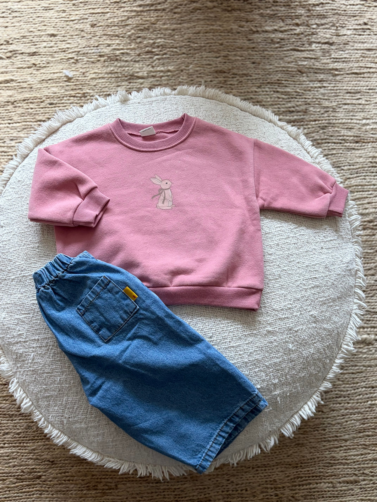 Fleece konijnen trui