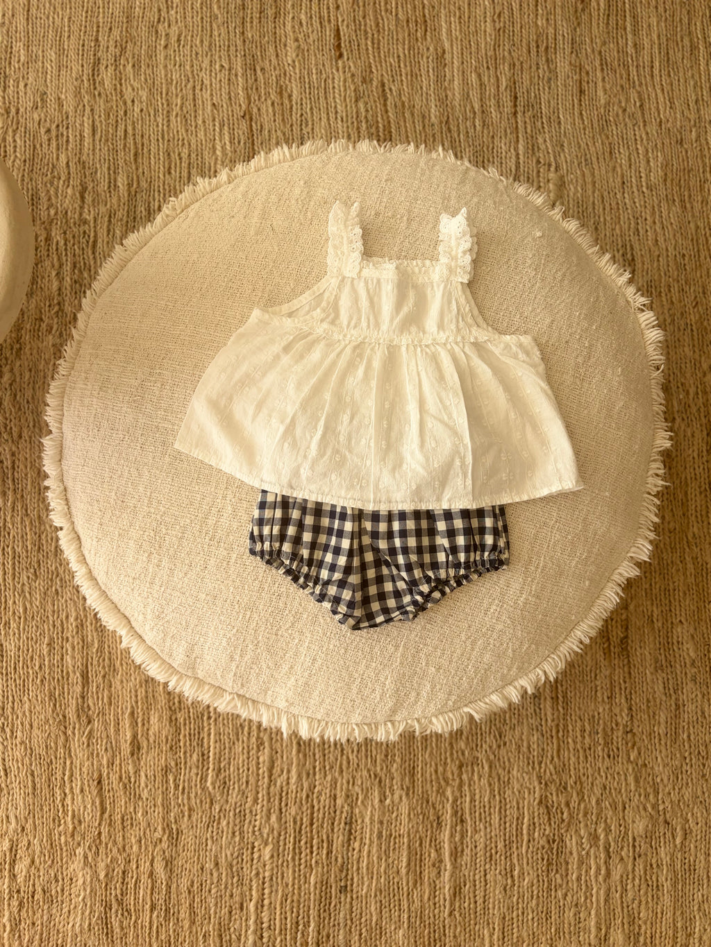 blauw geruite bloomer