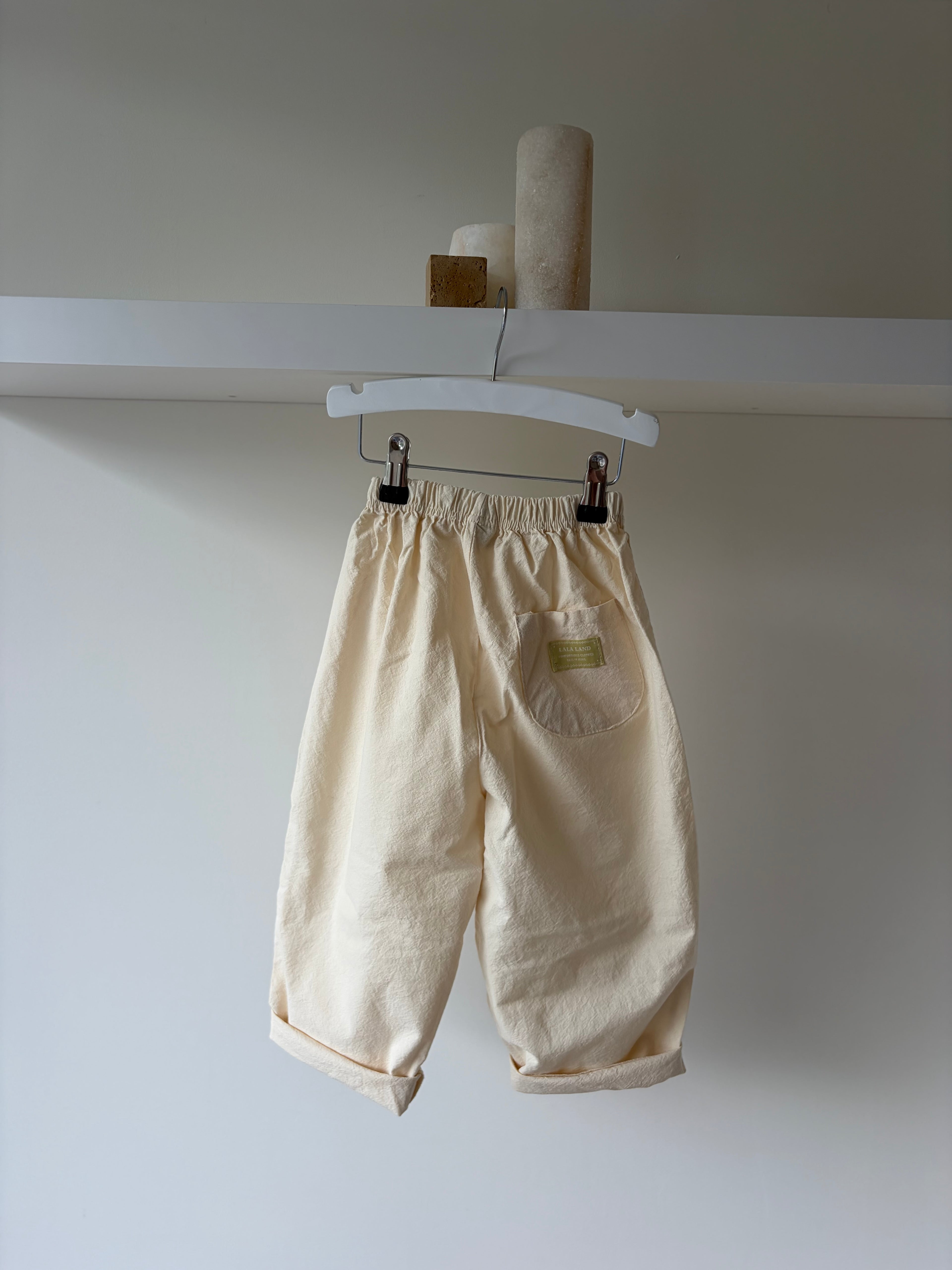 Baggy broek - zachte kleur & relaxte fit