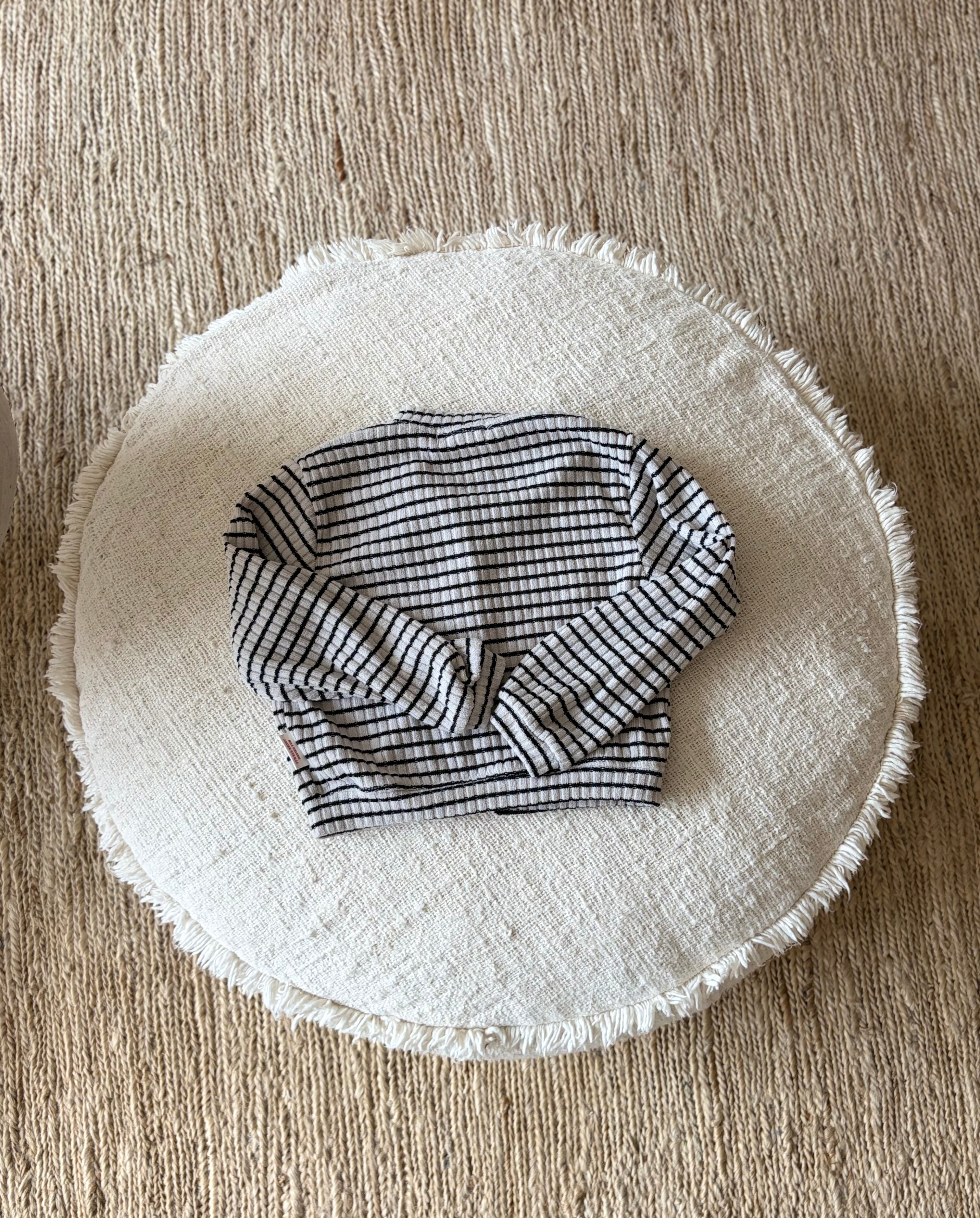 Striped knitted cardigan