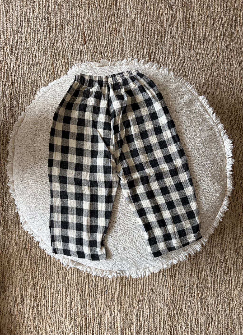 zwart geruite broek - oversize
