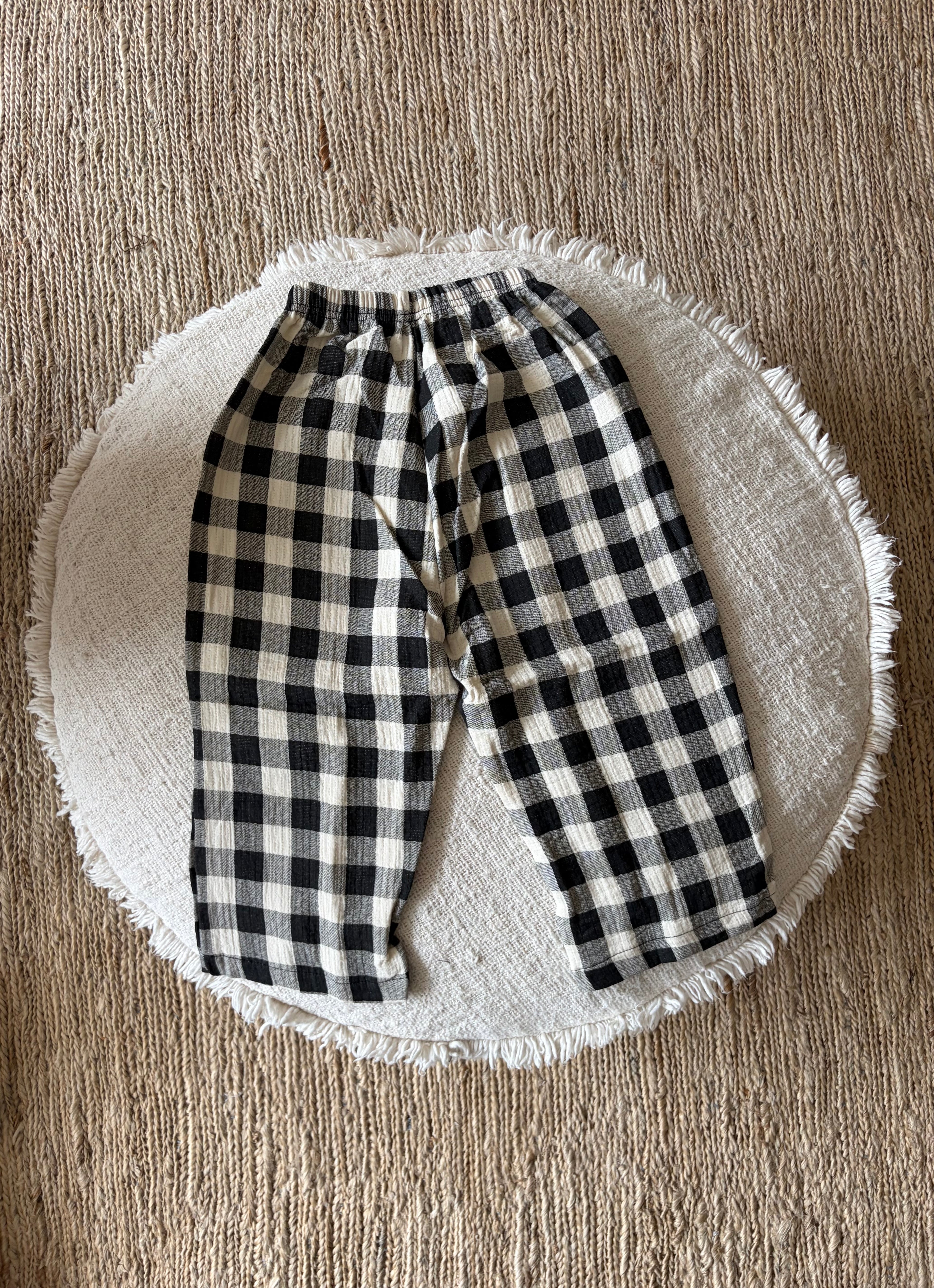 zwart geruite broek - oversize