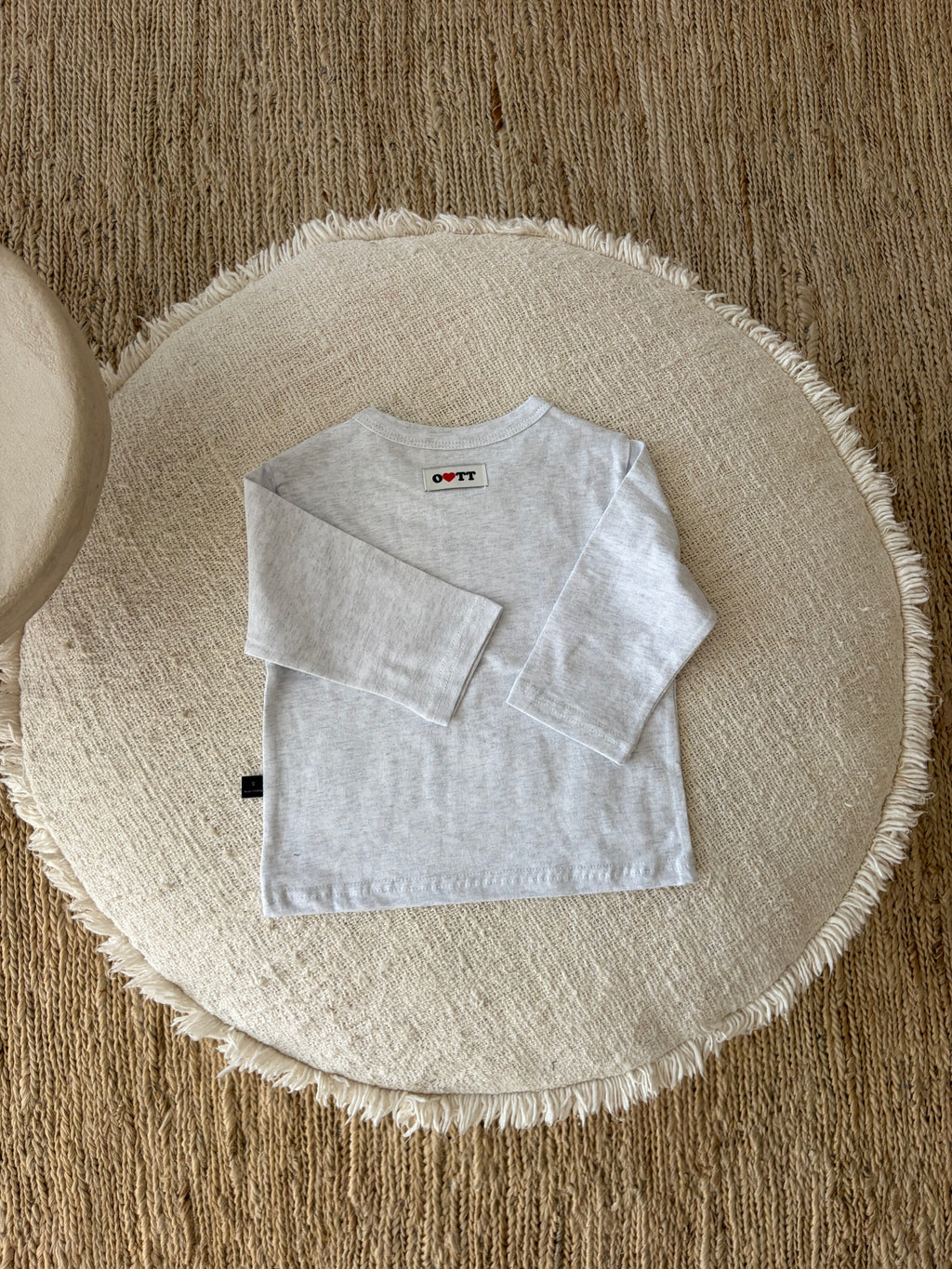 baby shirt met lange mouwen - grijs melange