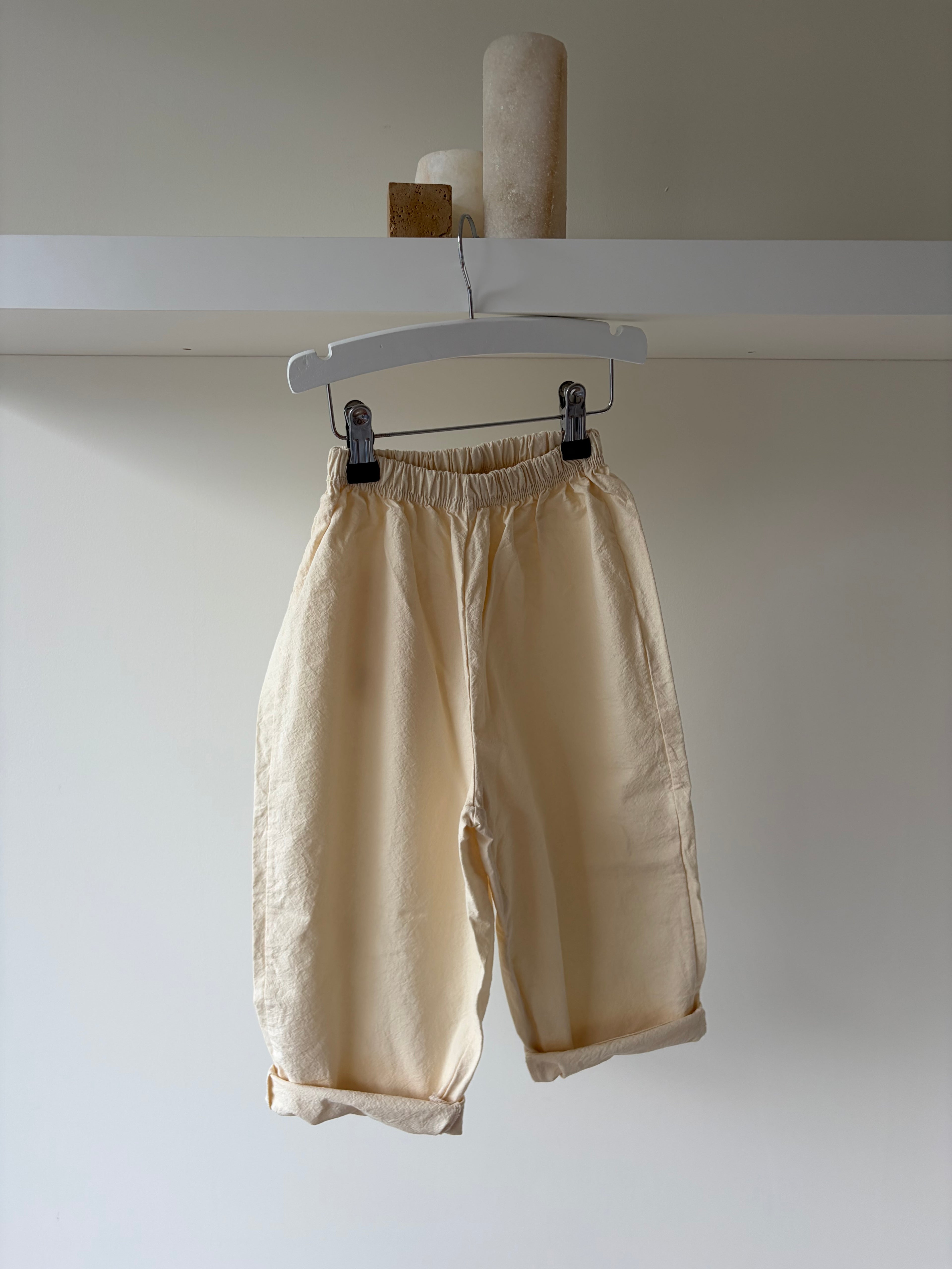 Baggy broek - zachte kleur & relaxte fit