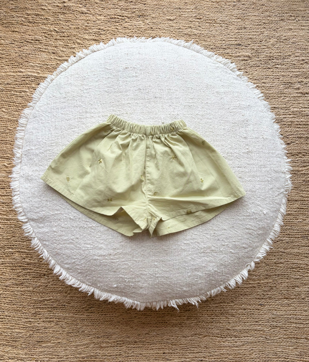 Colette flowy short - limoen