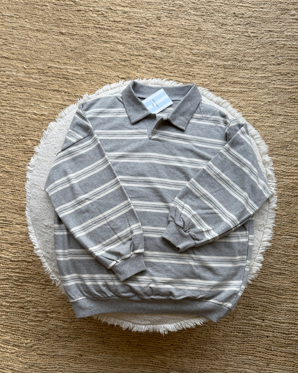 Women oversize striped sweater