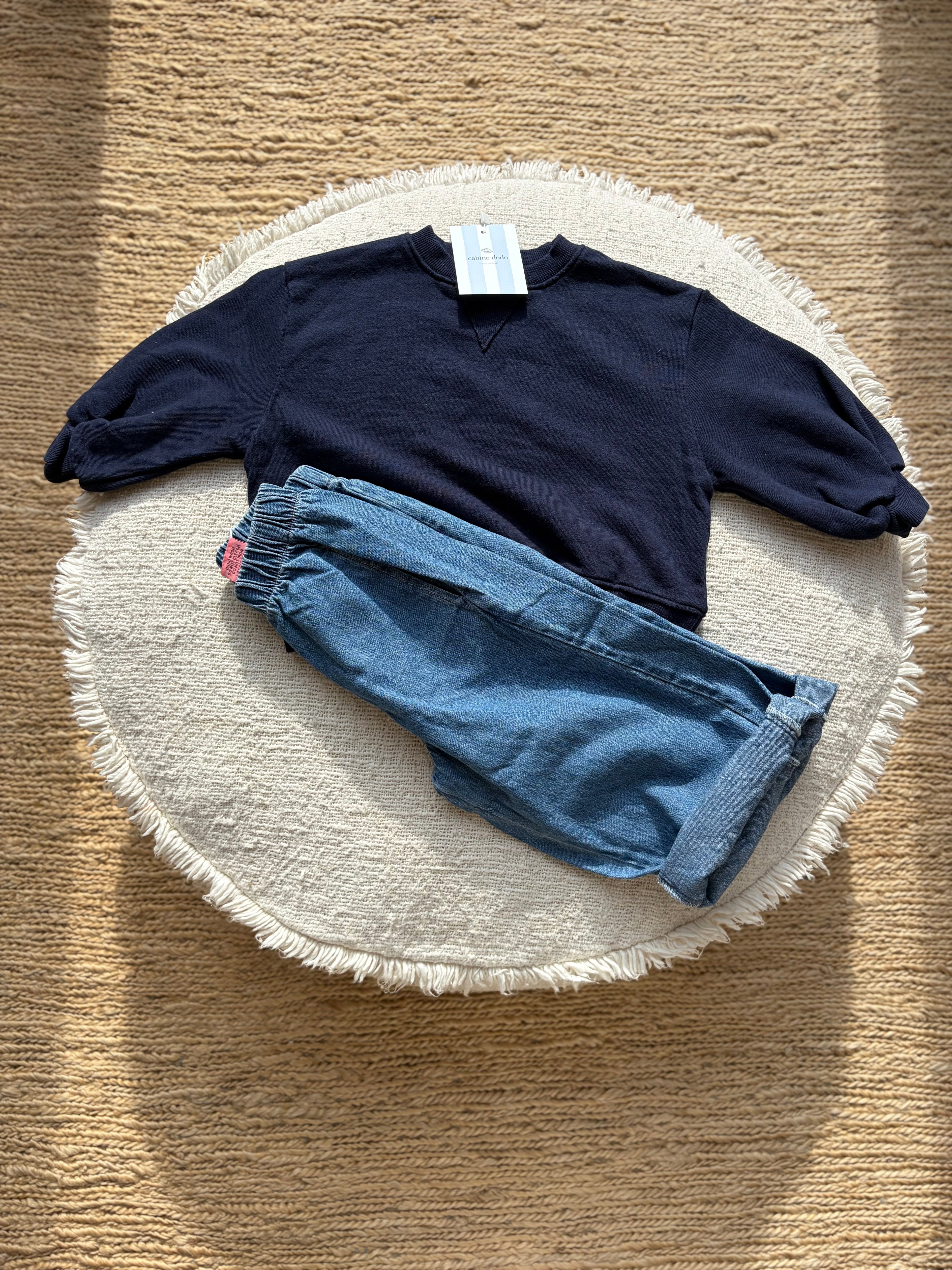 Chunky sweater - marineblauw
