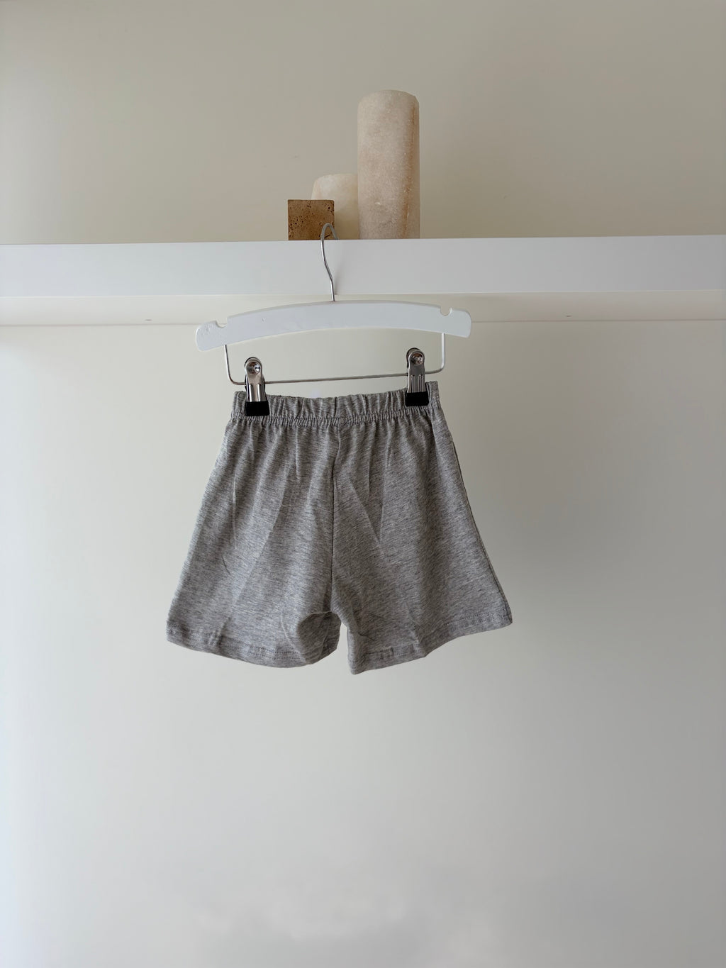 grijze katoenen short