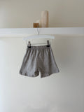 grijze katoenen short
