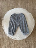 Velvet jogger met bolletjes 