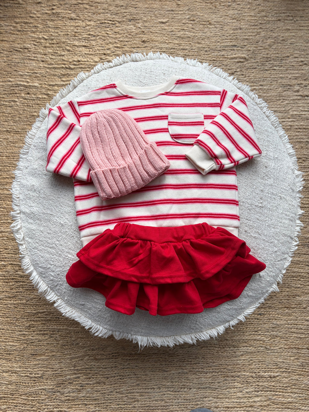 Roze beanie