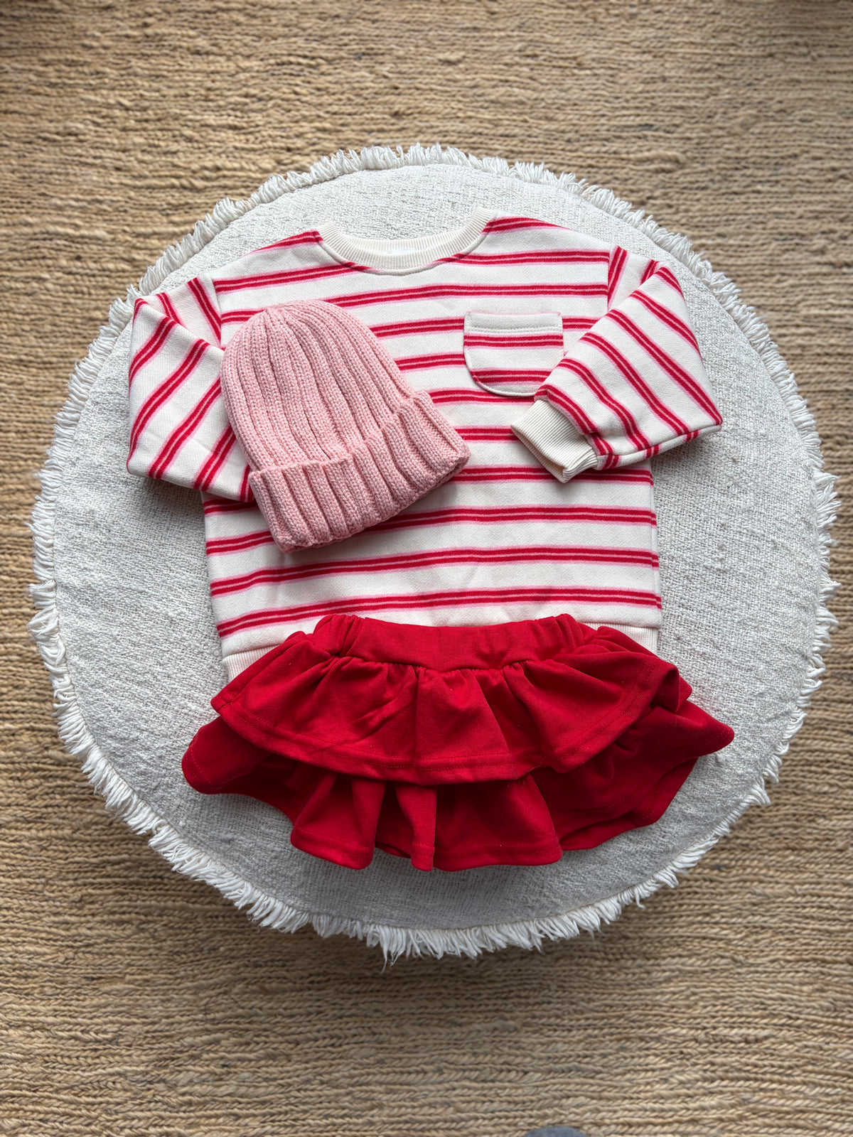 Roze beanie