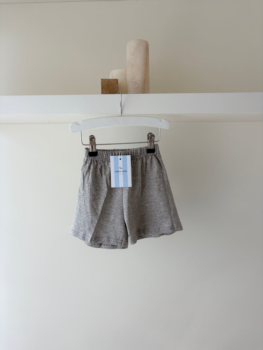 grijze katoenen short