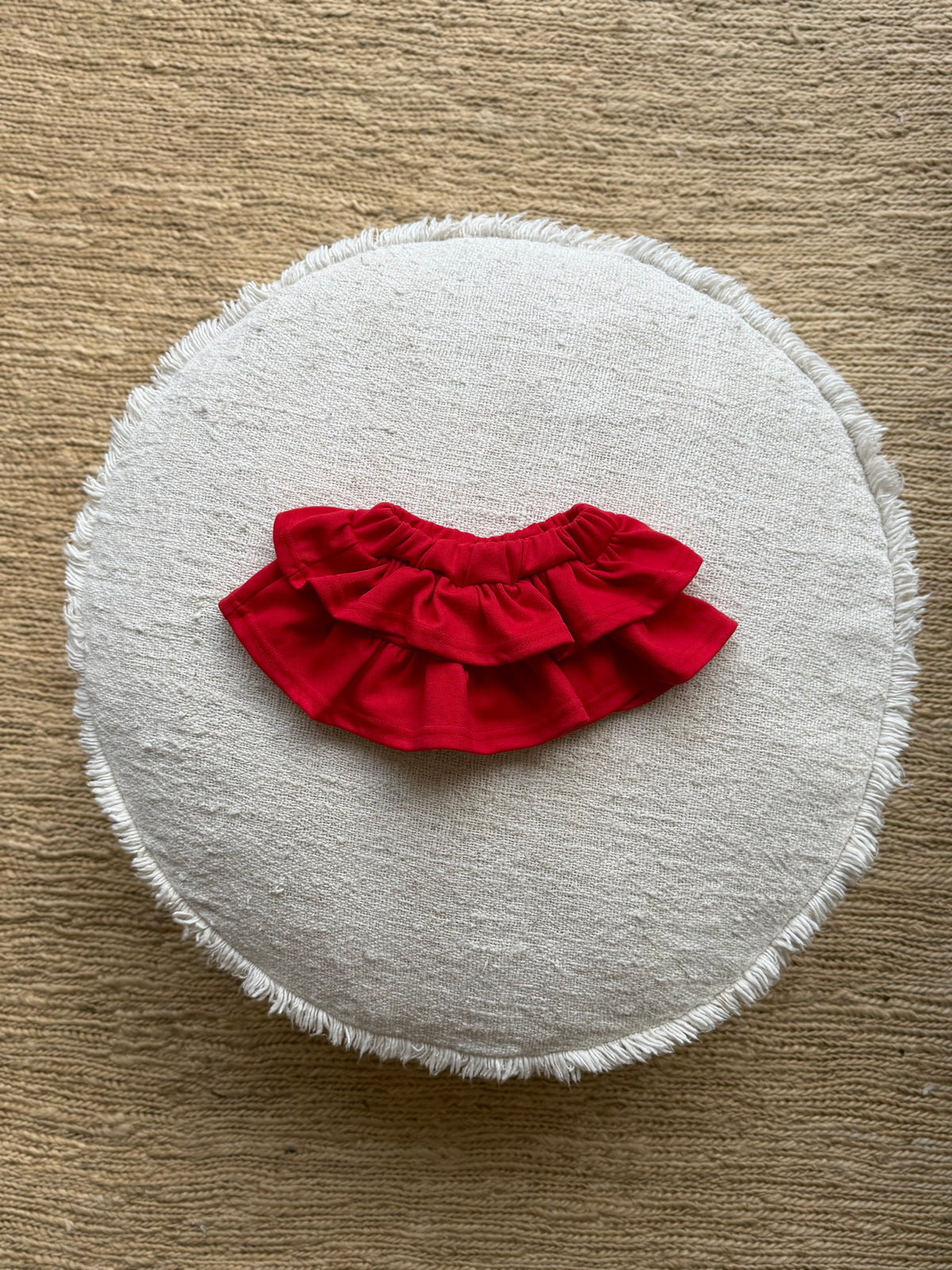 Red soft Can Can skirt