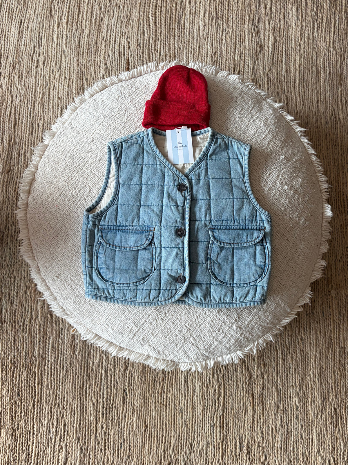 Jeans quilted bodywarmer