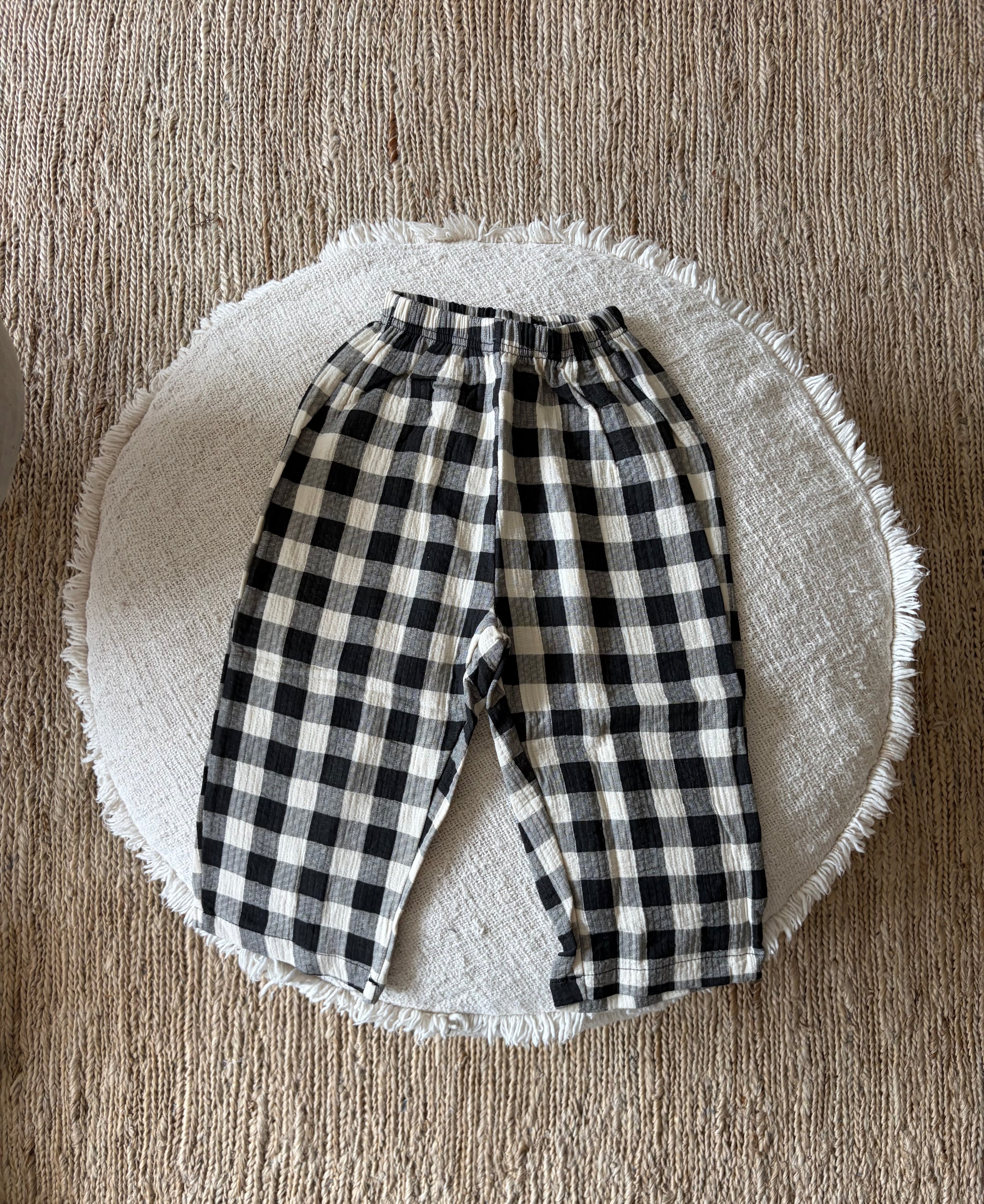 zwart geruite broek - oversize
