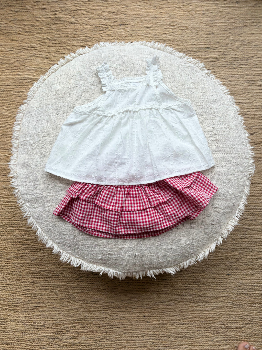 Baby rokje met ruitjes