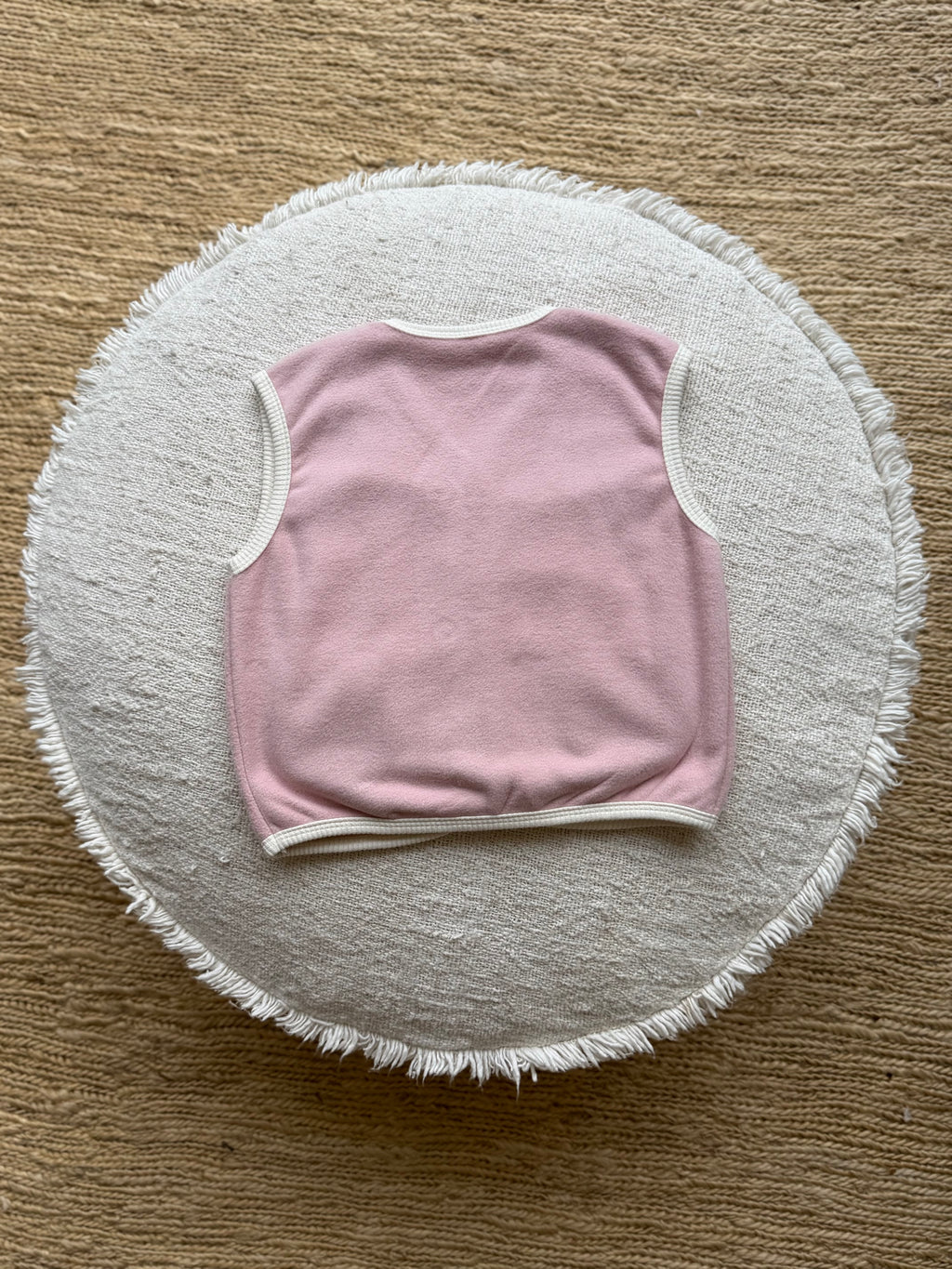 Soft bodywarmer vest -pink