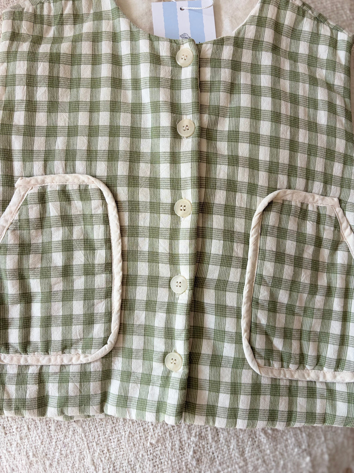 Padded check bodywarmer
