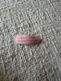 Knitted pink hairclip