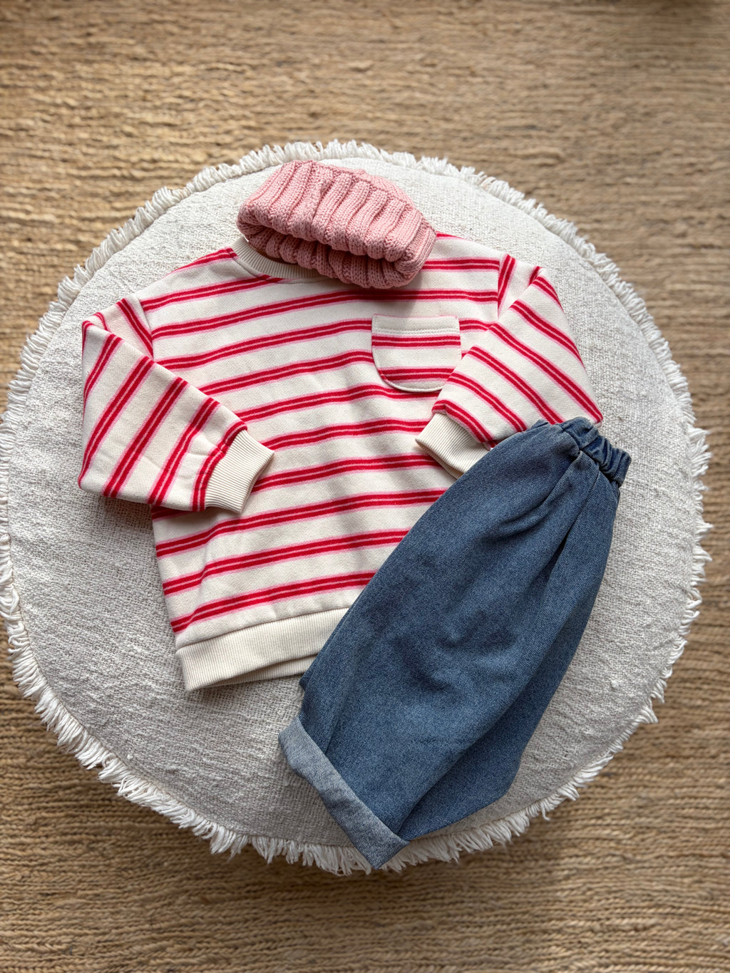 Roze beanie