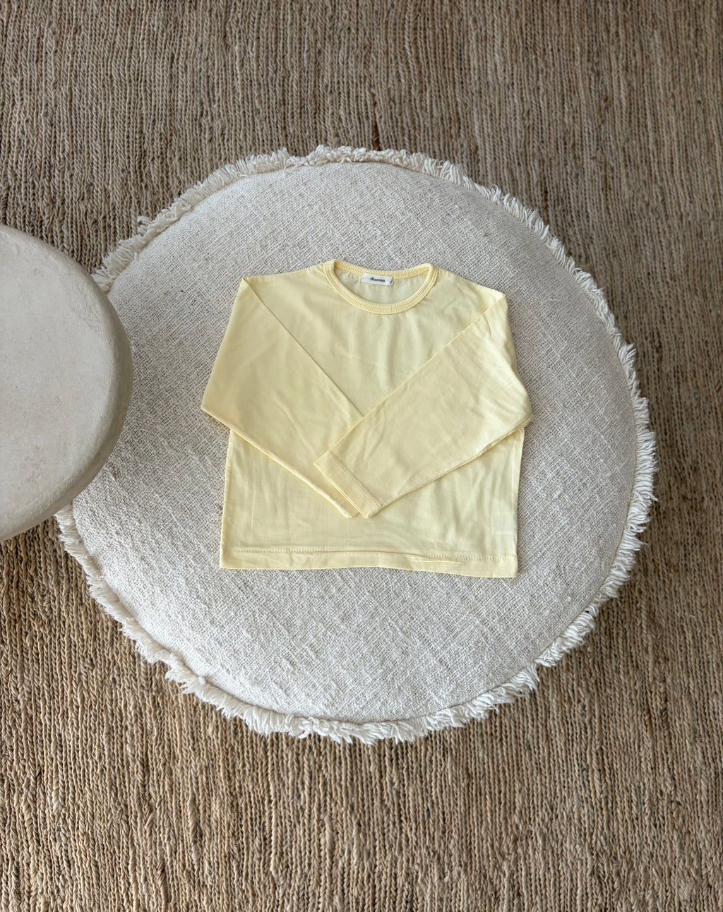 Botergele tee met lange mouwen