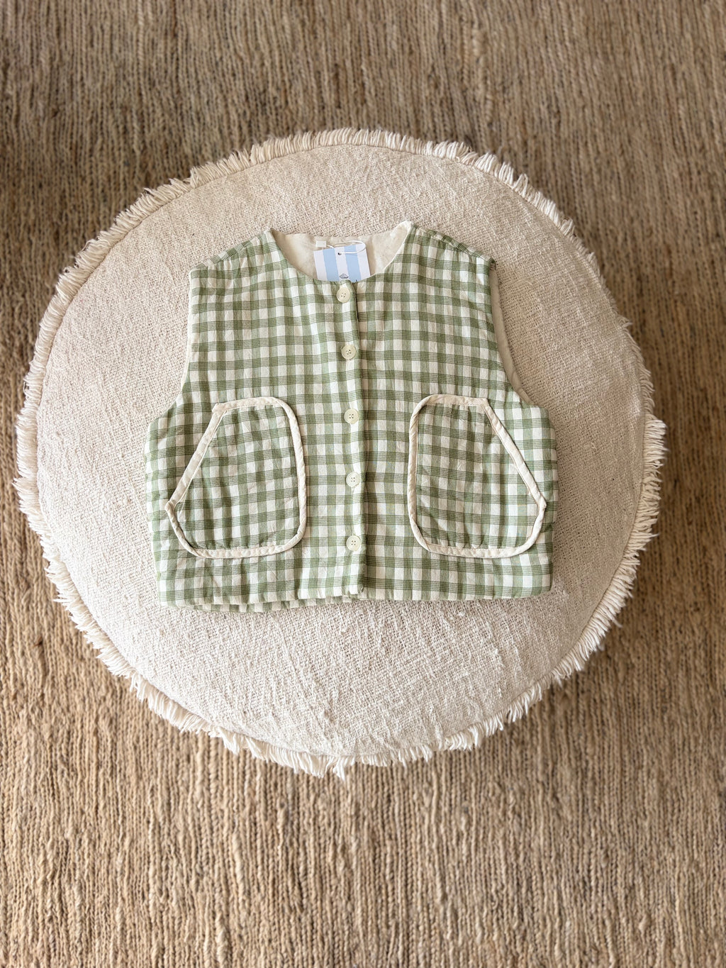 Padded check bodywarmer