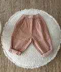 roze corduroy broek