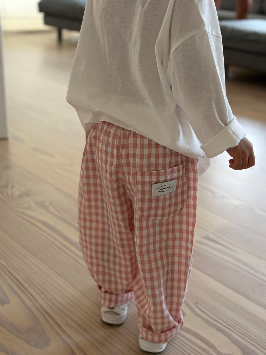 Camille geruite baby broek