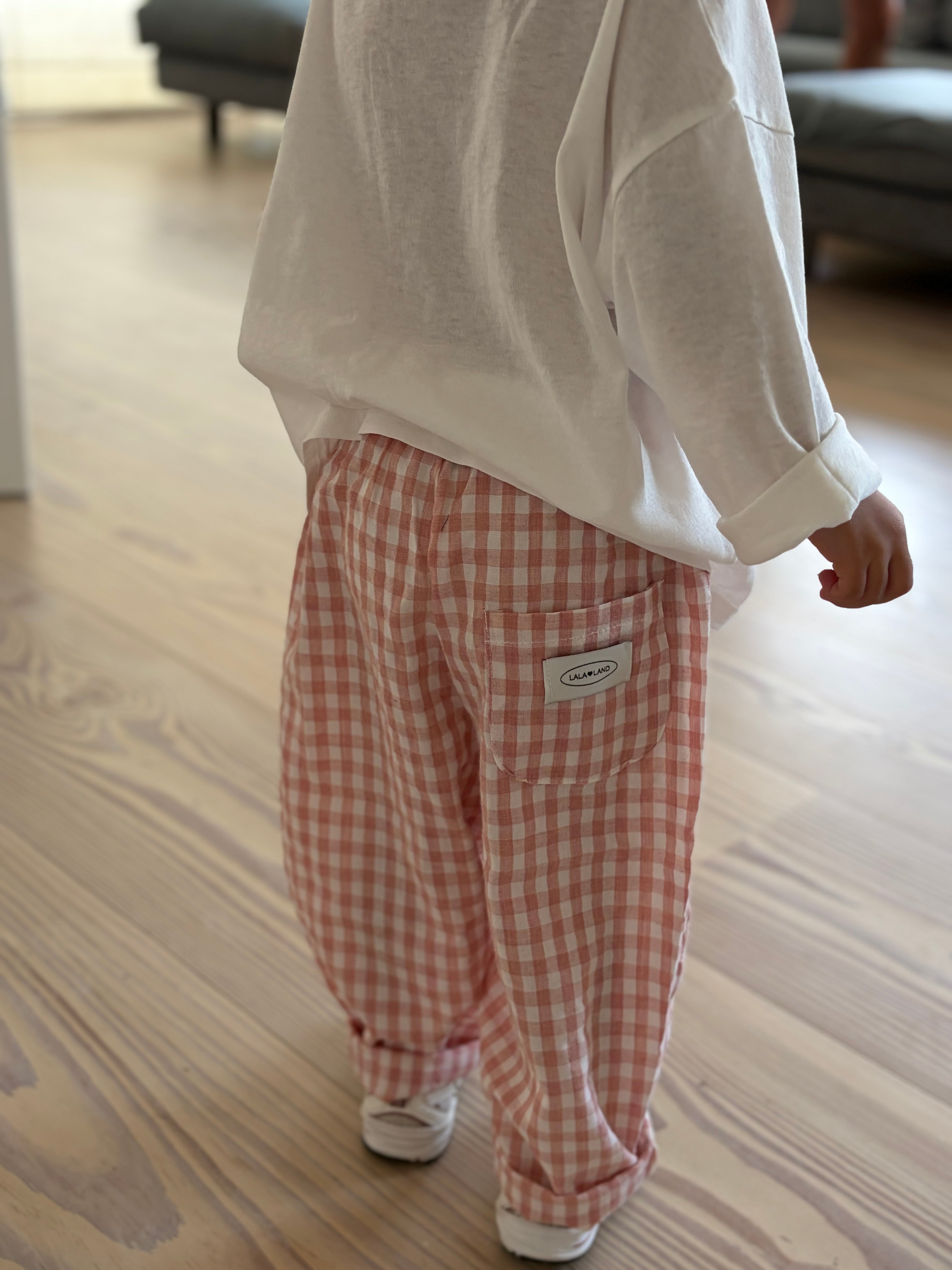 Camille geruite baby broek