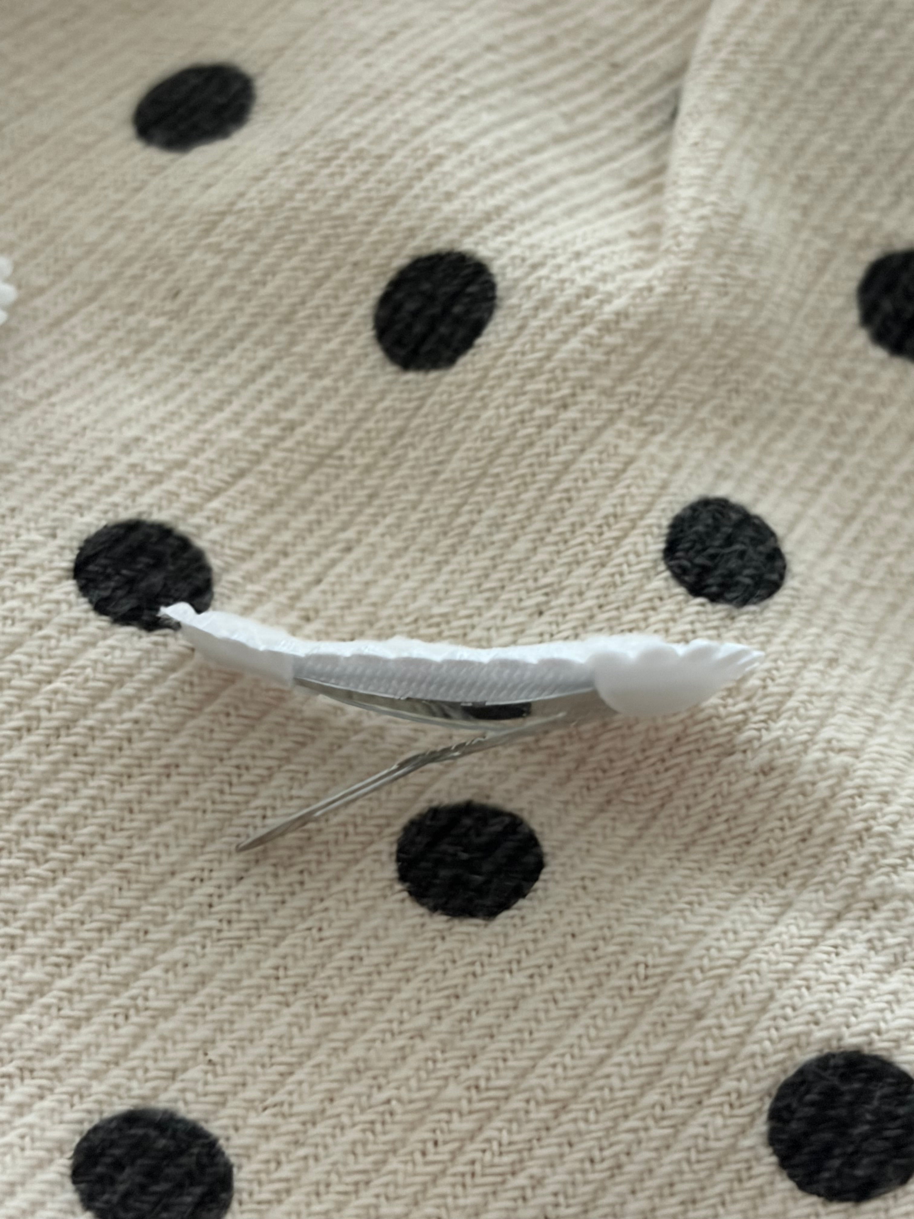 2 baby haar clipjes plummet wit