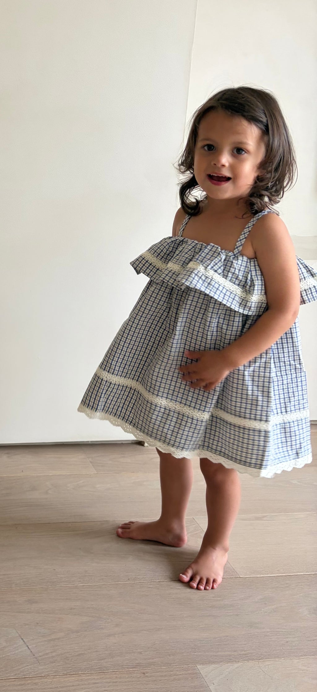 Babette ruitjes jurk