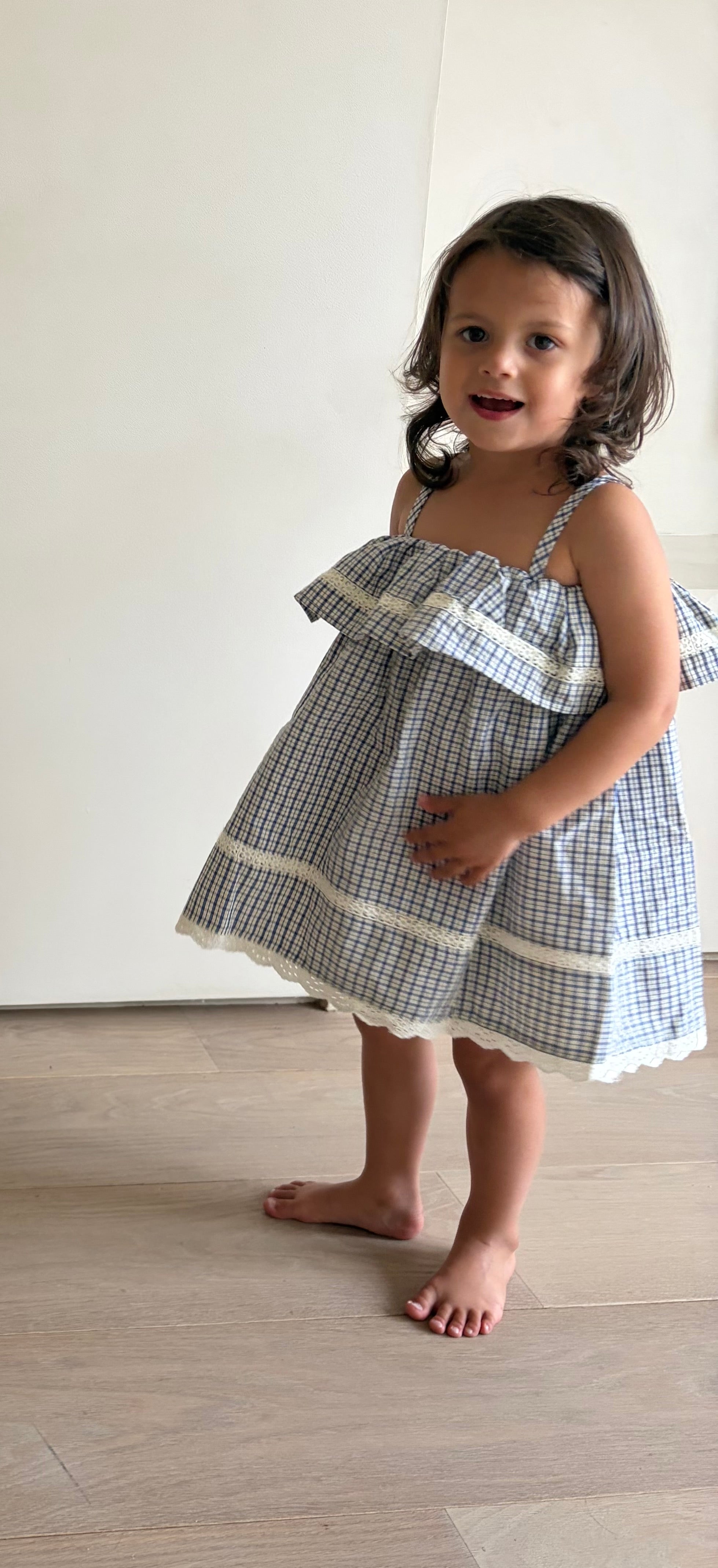 Babette ruitjes jurk