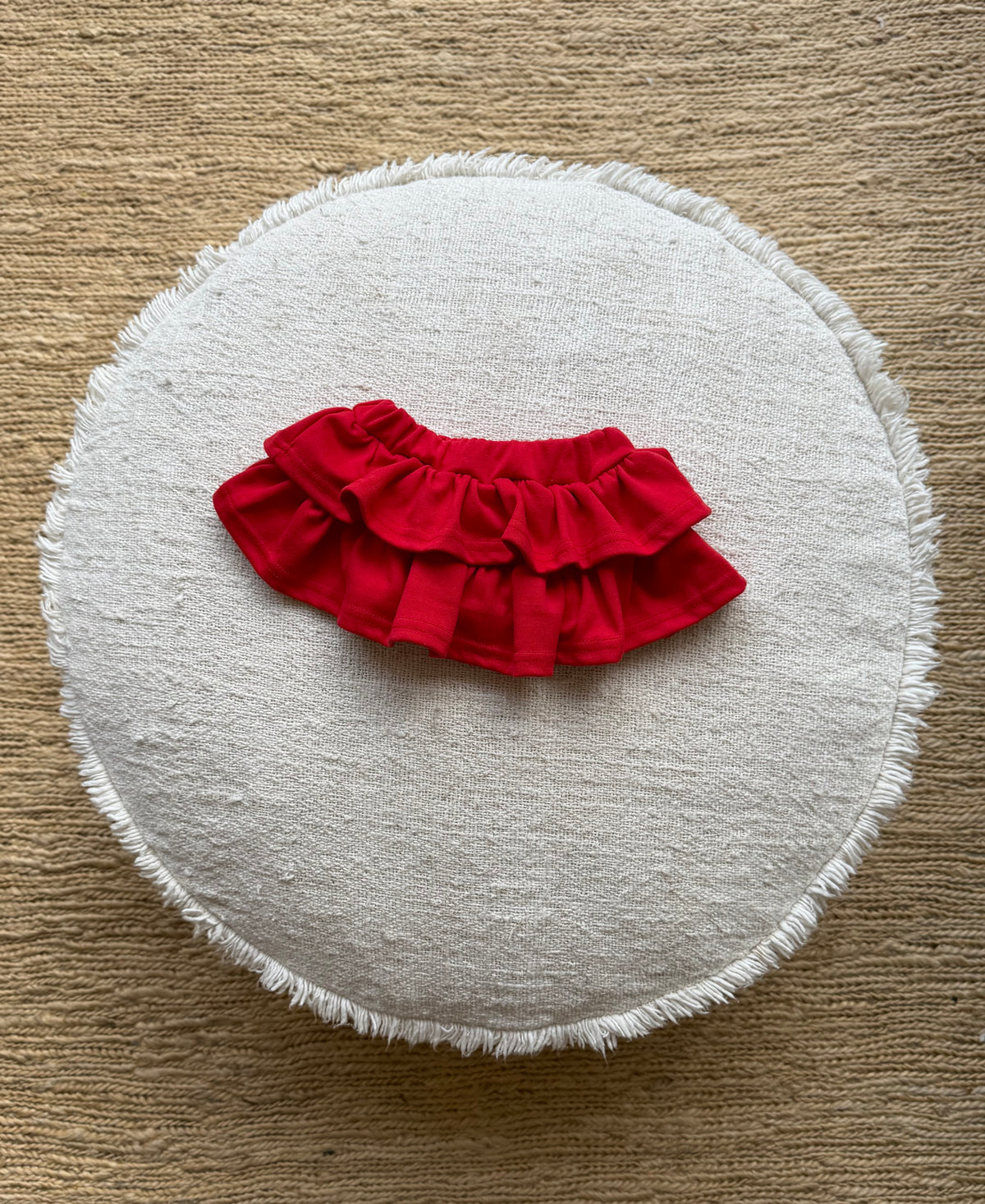 Red soft Can Can skirt