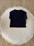 baby shirt met lange mouwen - marineblauw