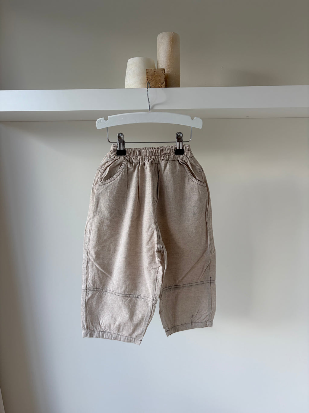 Coole beige baggy broek
