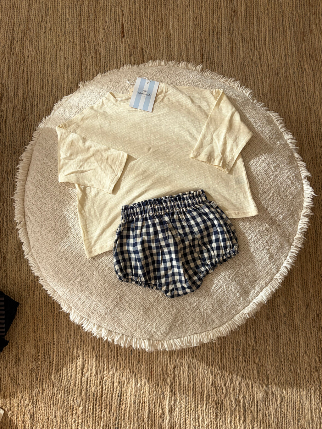 blauw geruite bloomer