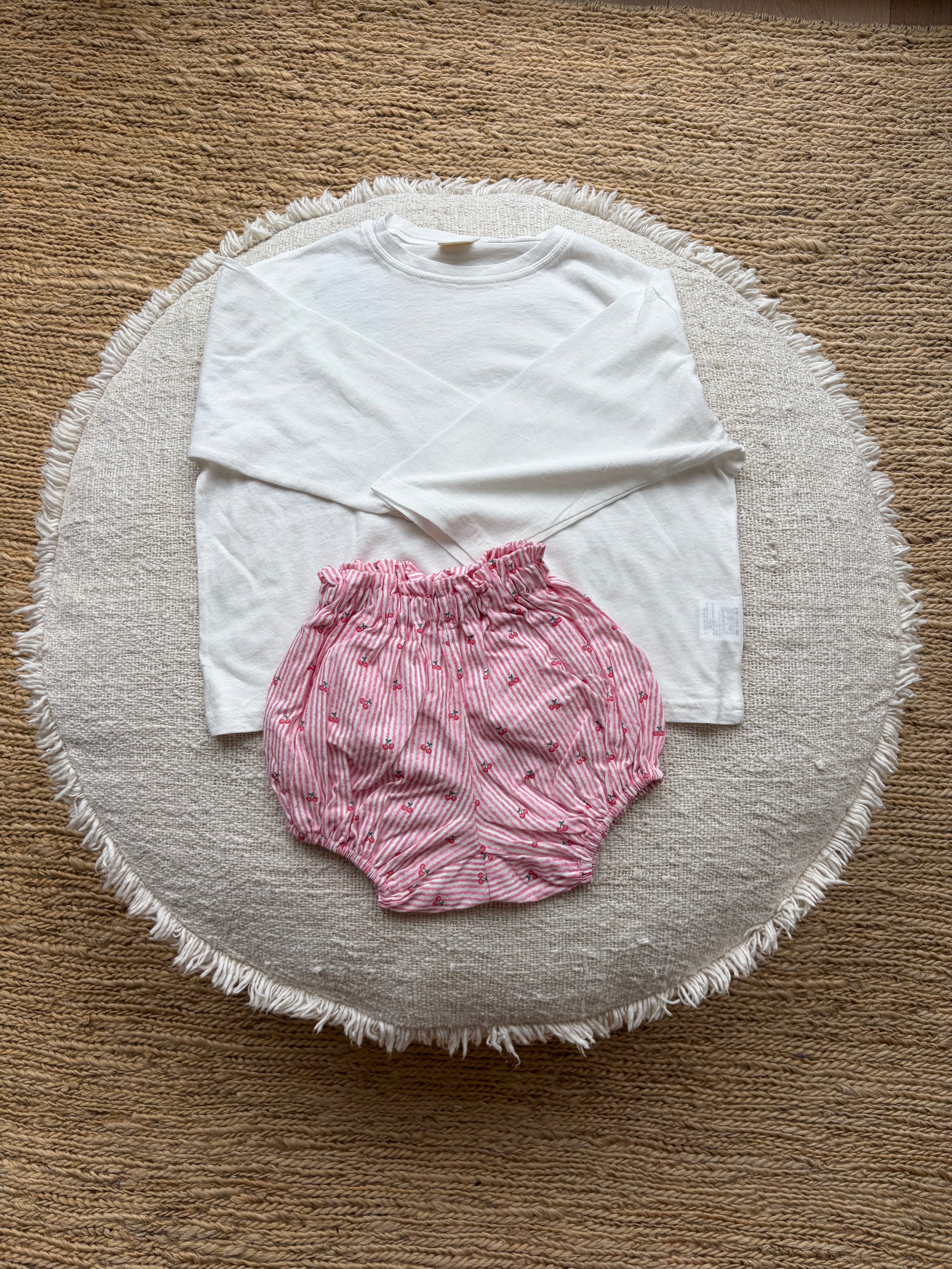 Bloomer met kersjes & strepen 