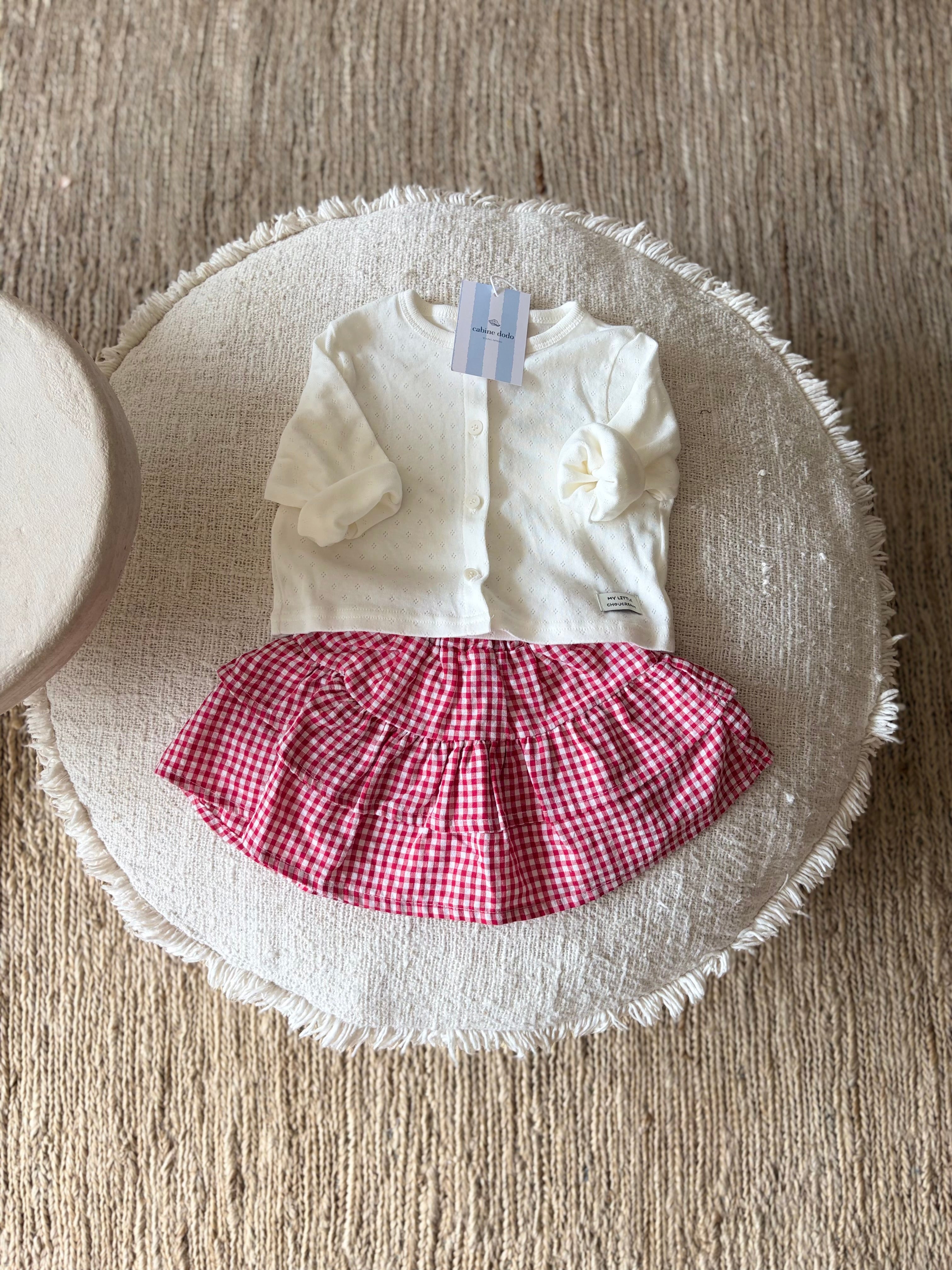 Baby rokje met ruitjes
