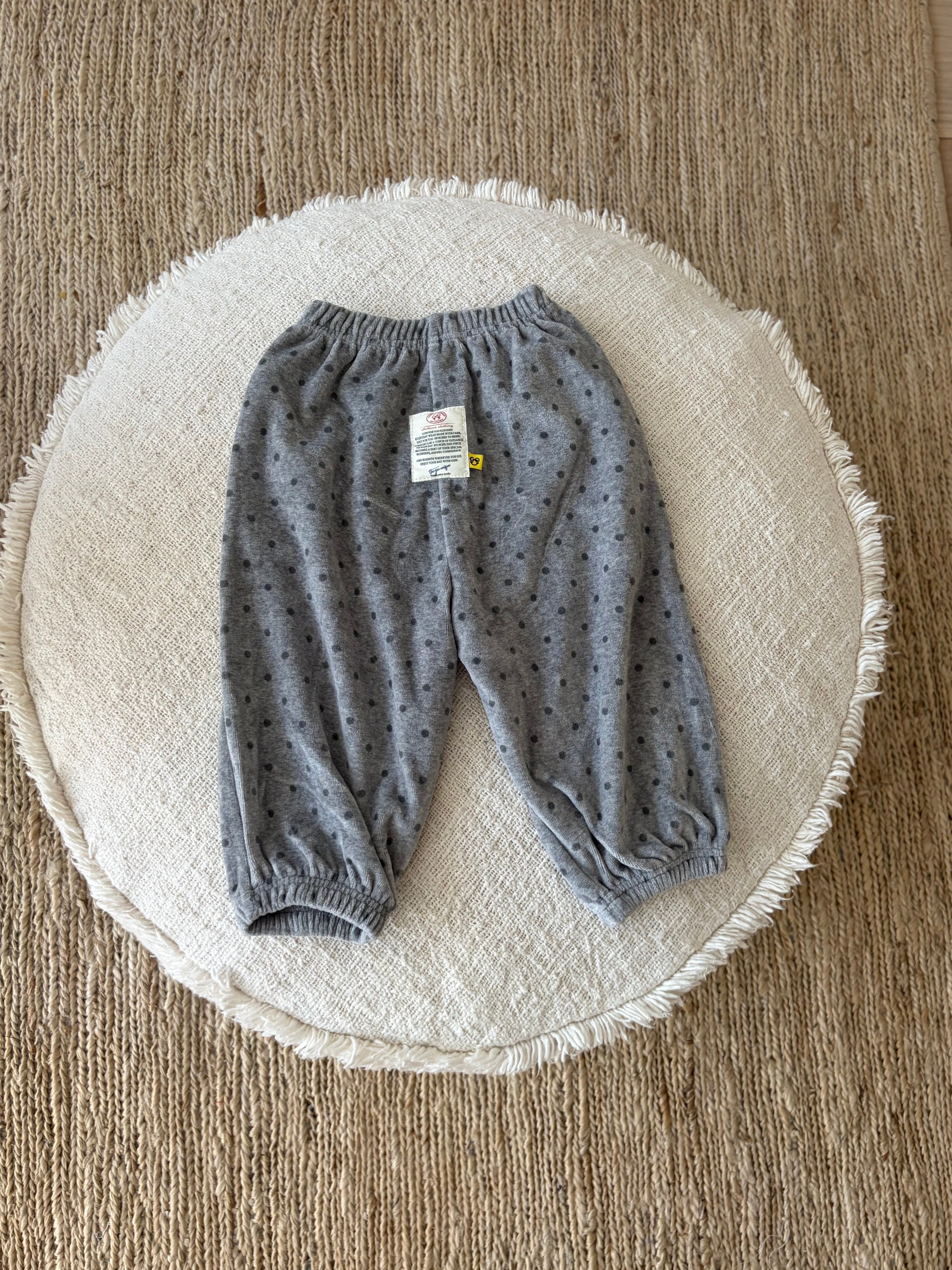 Velvet dotted jogger