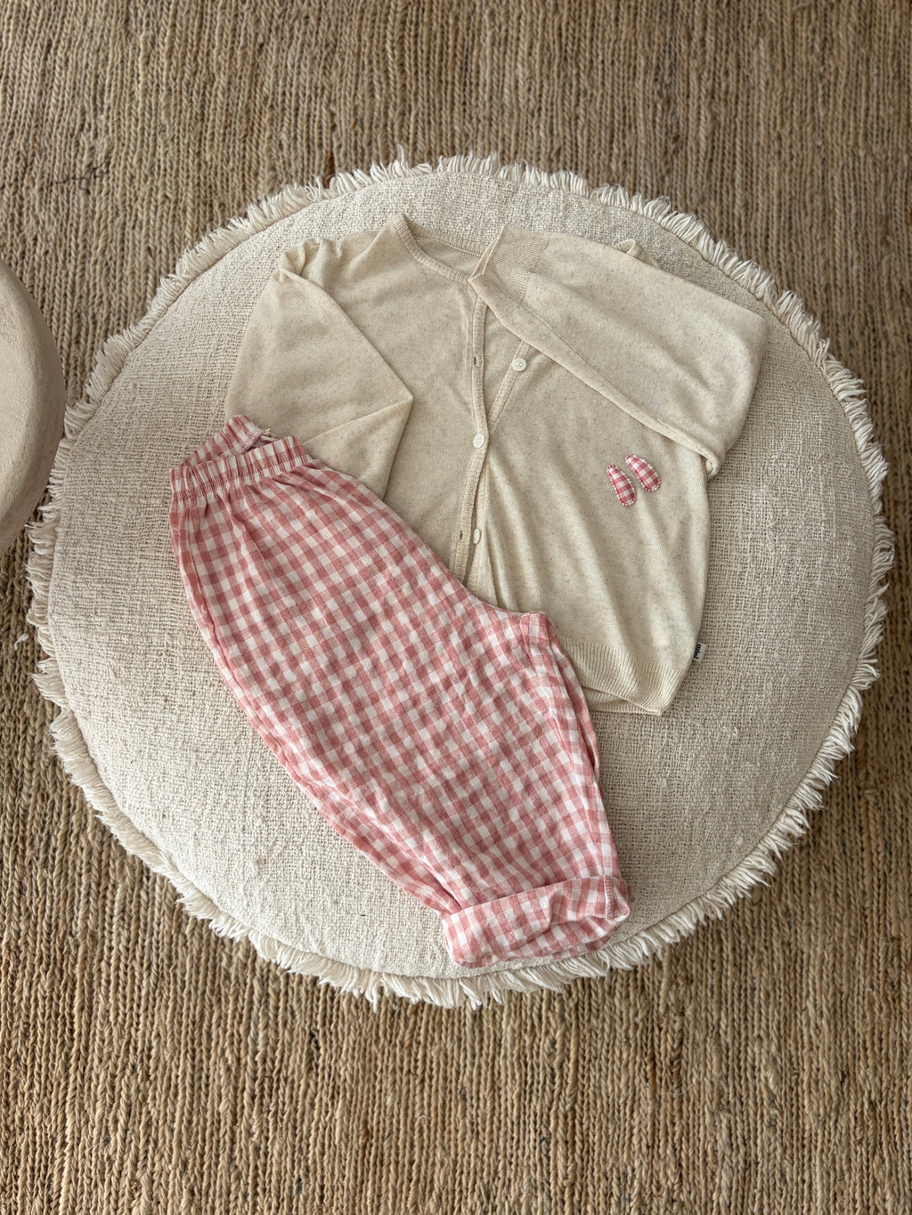 Camille geruite baby broek