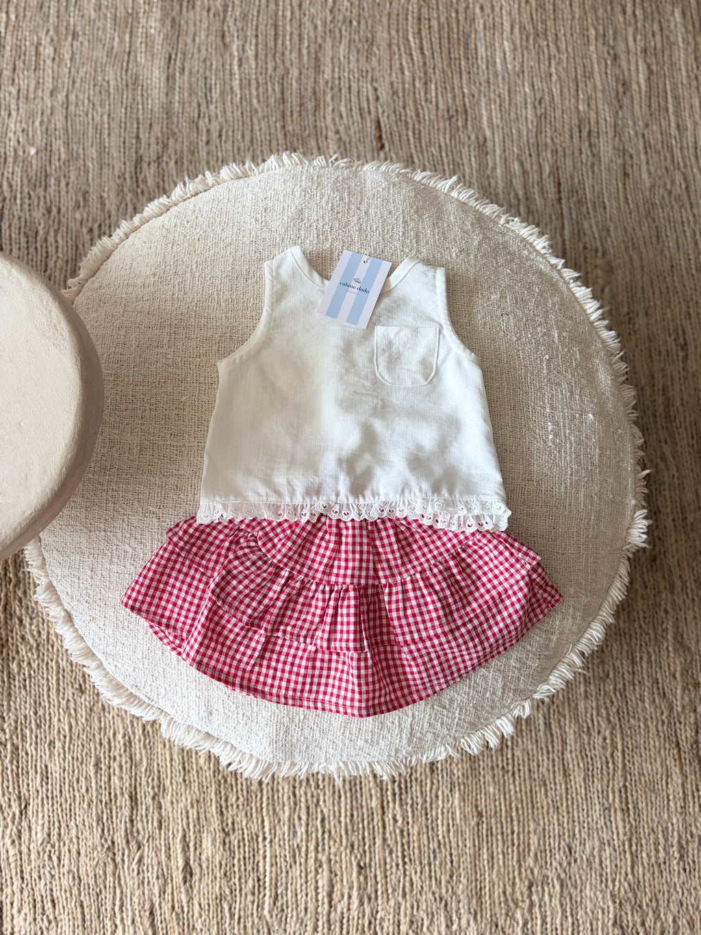 Baby rokje met ruitjes
