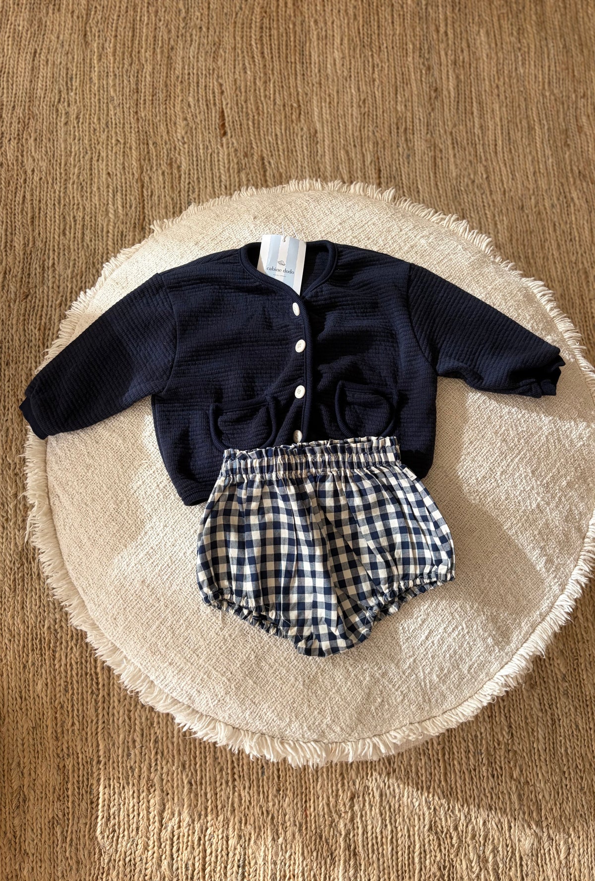 blauw geruite bloomer