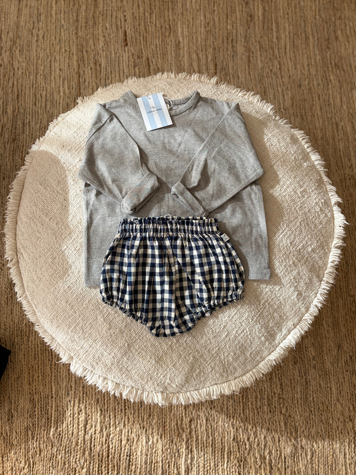 blauw geruite bloomer