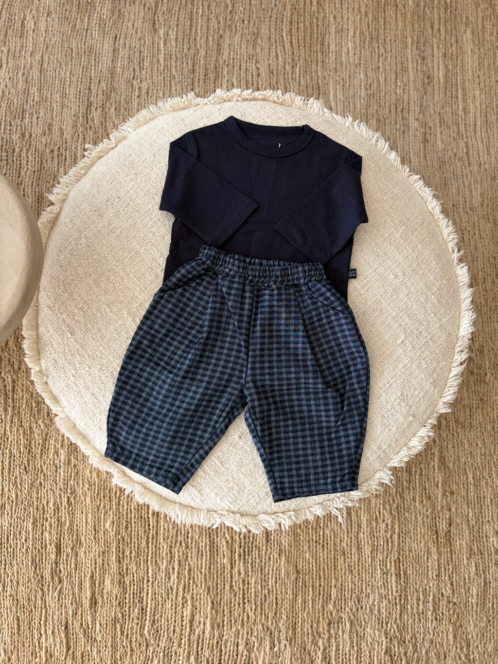 baby shirt met lange mouwen - marineblauw